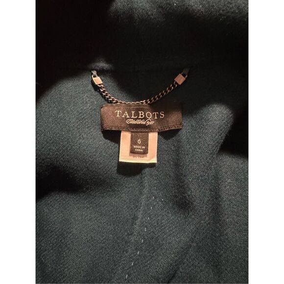 Talbots 100% Wool blazer jacket large button front with pockets 6 - Picture 4 of 6